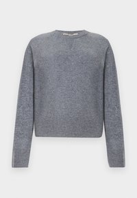BAT SLEEVE CREW NECK - Strickpullover - light grey melange