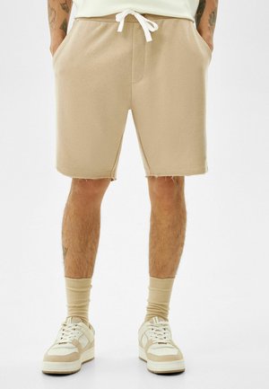 BASIC PLUSH BERMUDA - Verryttelyhousut - camel