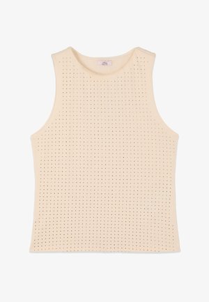 Oltre, CON MICRO CRISTALLI - Top - beige
