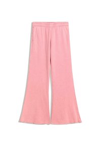 PLUSH FRAYED HEM FLARE  - Stoffhose - light pink
