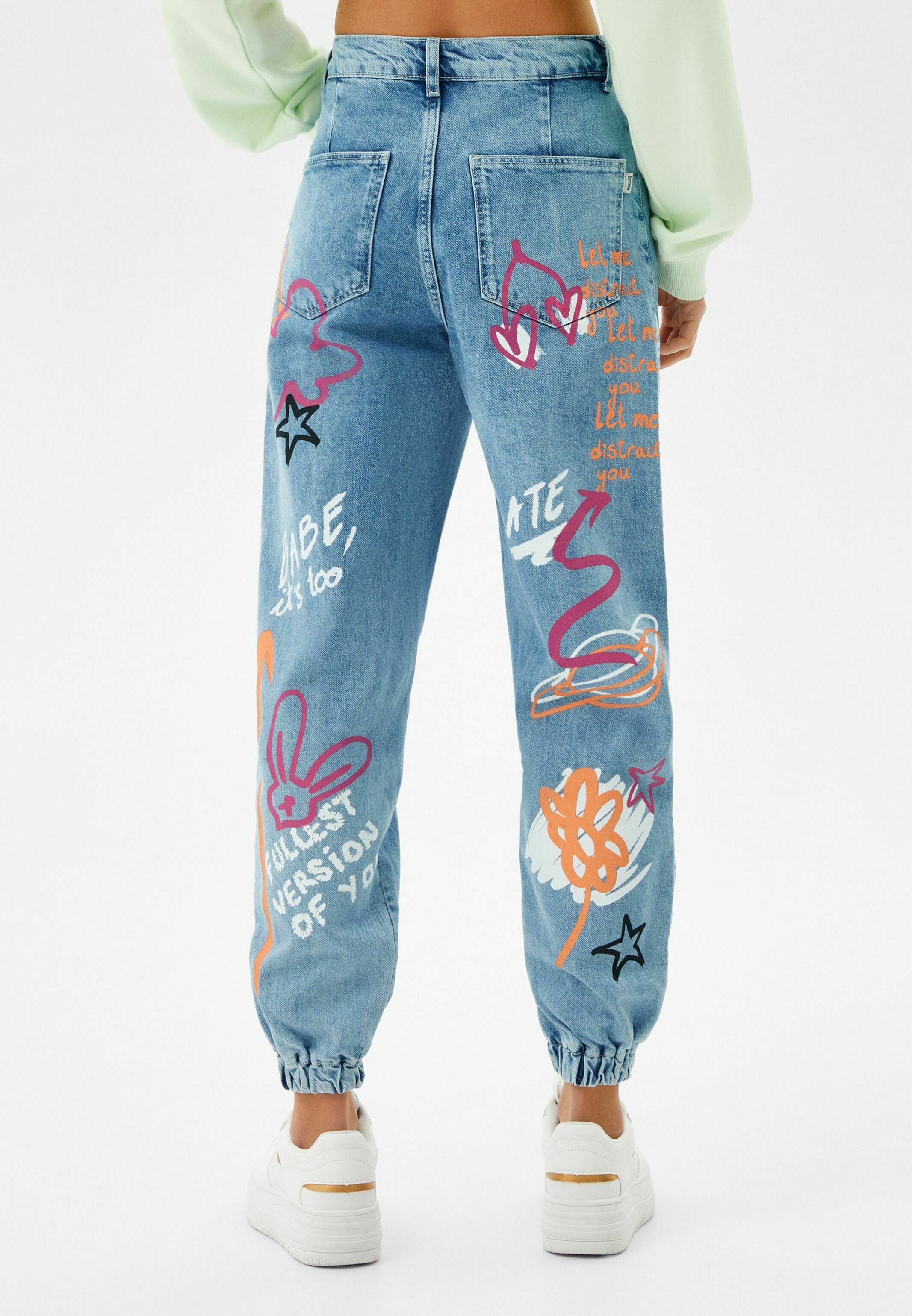 Bershka Jeans Tapered Fit - light blue denim/light-blue denim - Zalando.ch