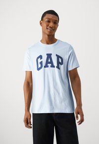 GAP LOGO 2 PACK - Marškinėliai su spaudiniu - grey/blue