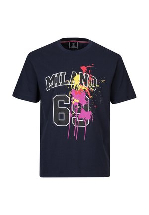 T-shirt print - navy