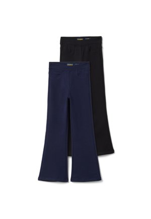 OVS, 2-PACK OF FLARED TROUSERS - Legging - blue black