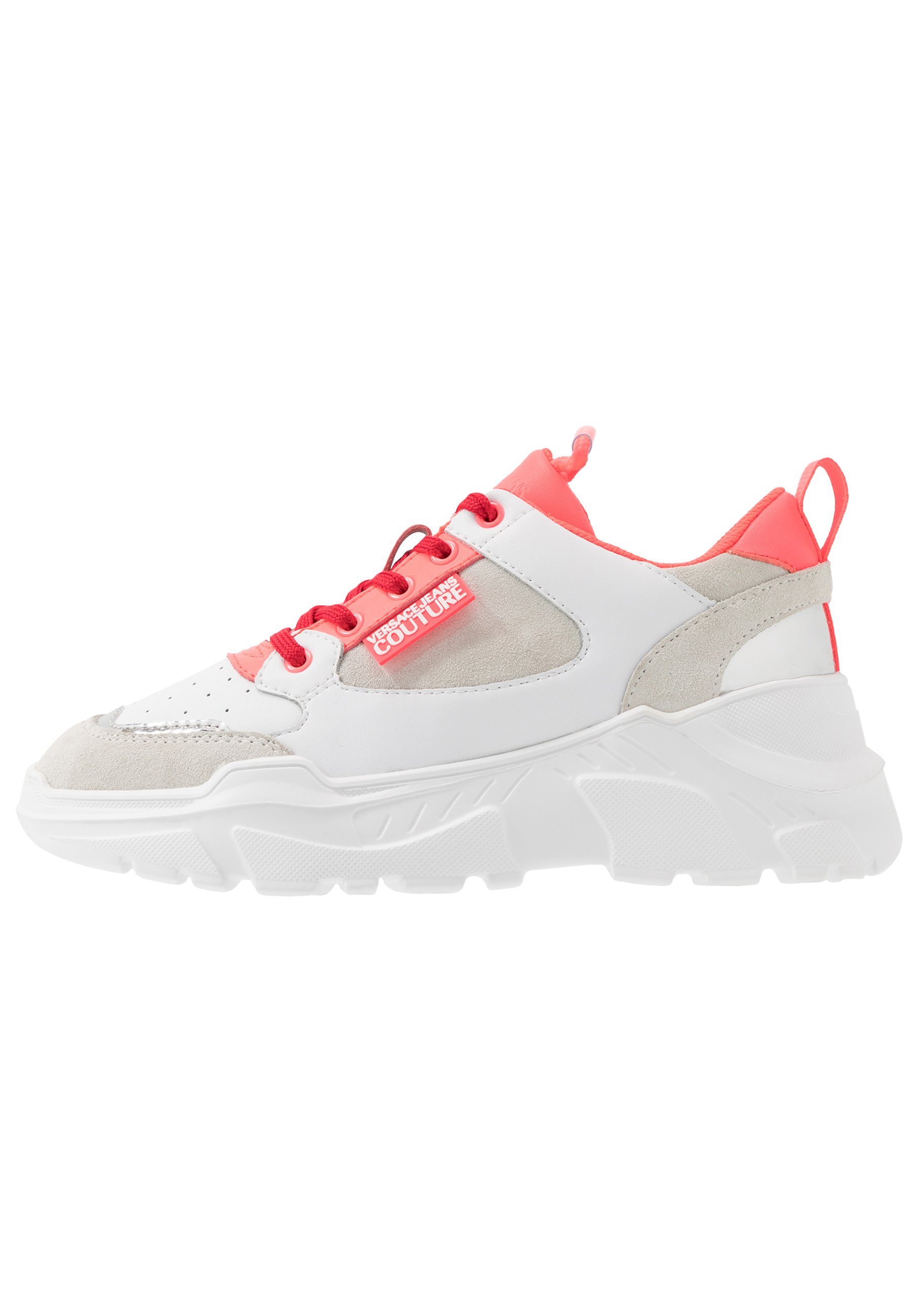 Versace Jeans Couture Sneakers laag - white/pink/wit - Zalando.nl