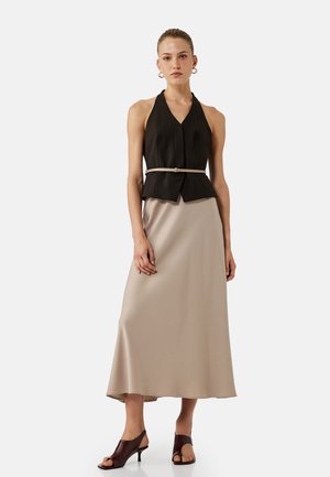 FLARED - Falda acampanada - brown