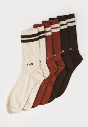 MAN LIFESTYLE NORMAL SOCKS 6 PACK - Zeķes - beige
