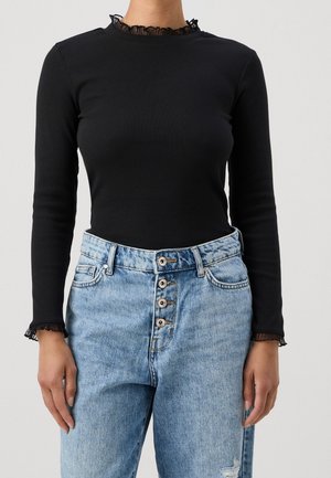 Top s dlouhým rukávem - black