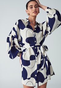 ST MRLO BLIGH - Košilové šaty - navy abstract geo
