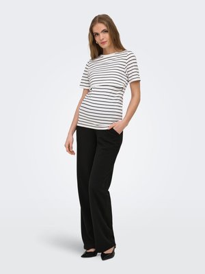 ONLY MATERNITY, OLMBLOOM 2-pack - T-shirts print - cloud dancer