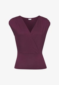 Unselected, aubergine burgunder