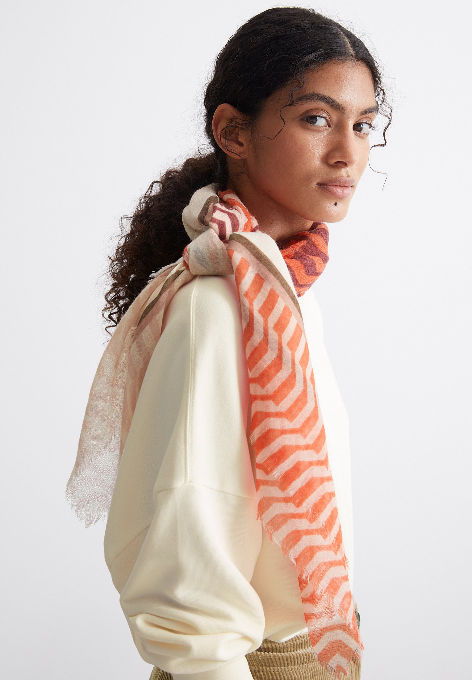 Marc O'Polo Foulard - multi poppy red/orange - Zalando