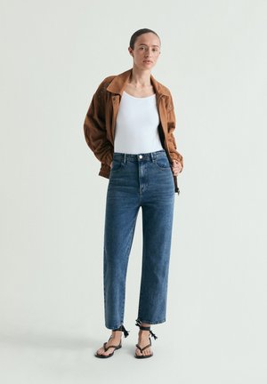 Scalpers, BUTTON - Jeans Straight Leg - dark indigo