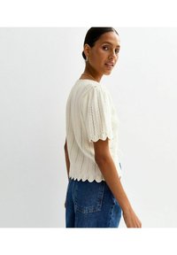 New Look TIE FRONT - Kofta - white