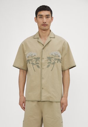 PIER EMBROIDERY UNISEX - Nööpidega pluus - beige