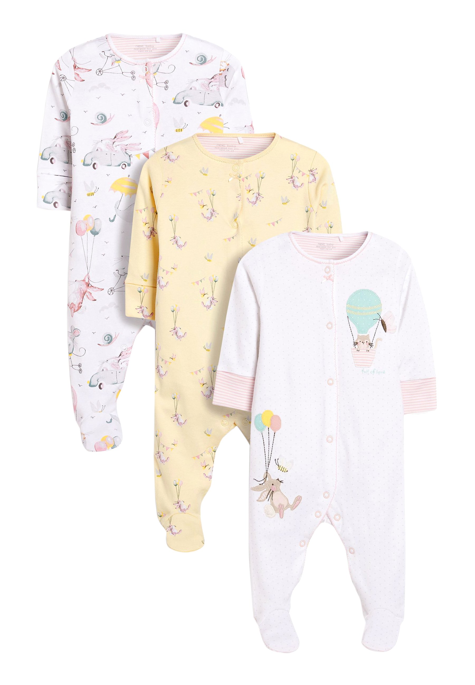 Next 3 PACK - Pijama de bebé - off white/crema - Zalando.es
