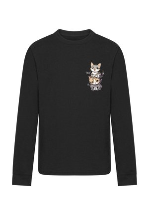 HI CATS - Long sleeved top - black