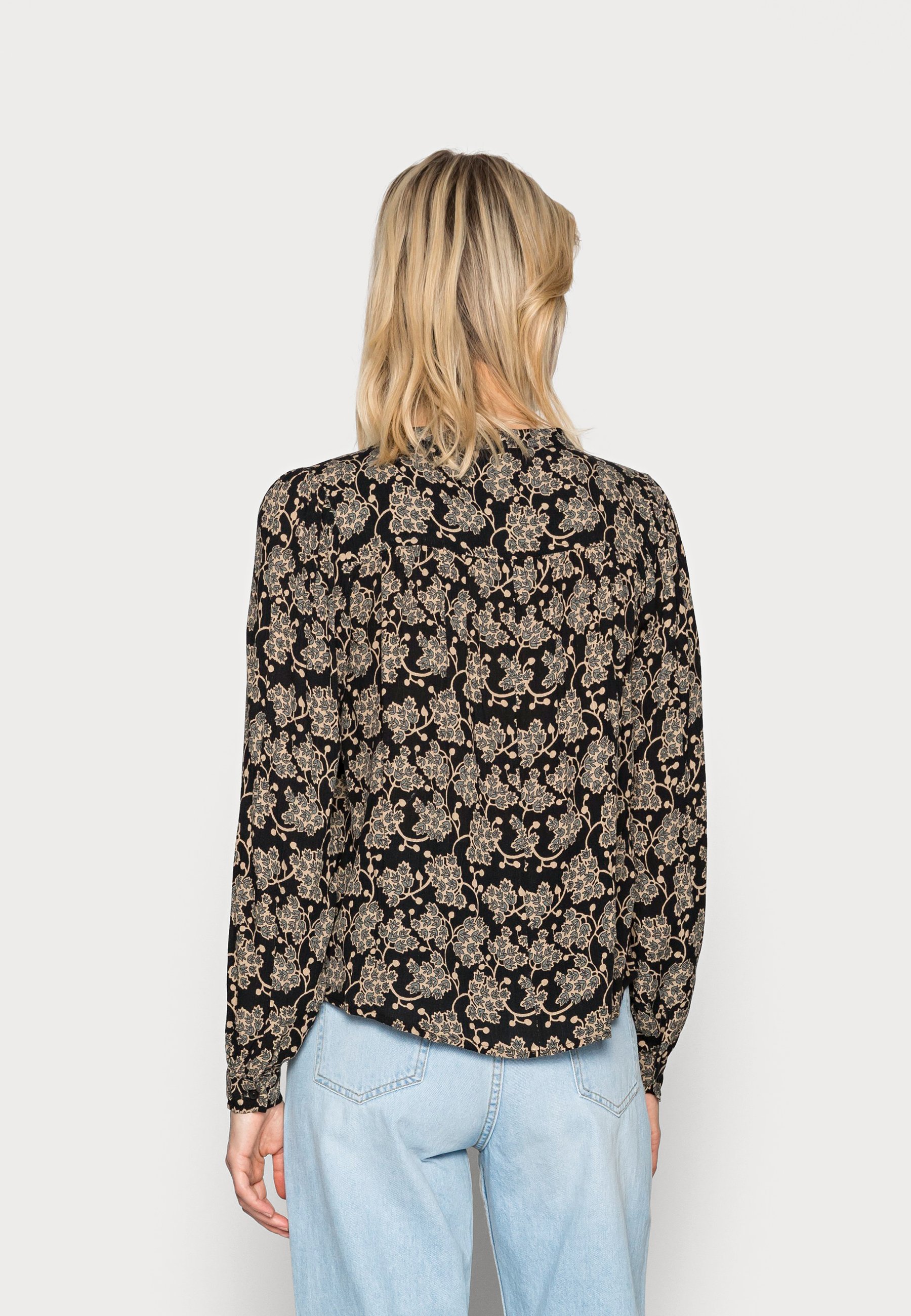 by-bar AVIA GRAPES BLOUSE - Blouse - grapes black/Grijs - Zalando.nl