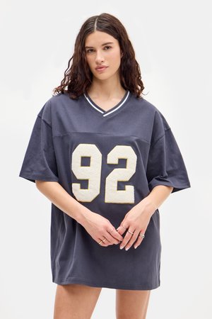 FOOTBALL DRESS TEE - Trikotāžas kleita - navy