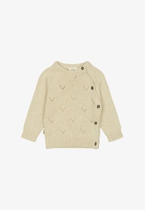 DAQA FOLD OVER - Chaqueta de punto - off white