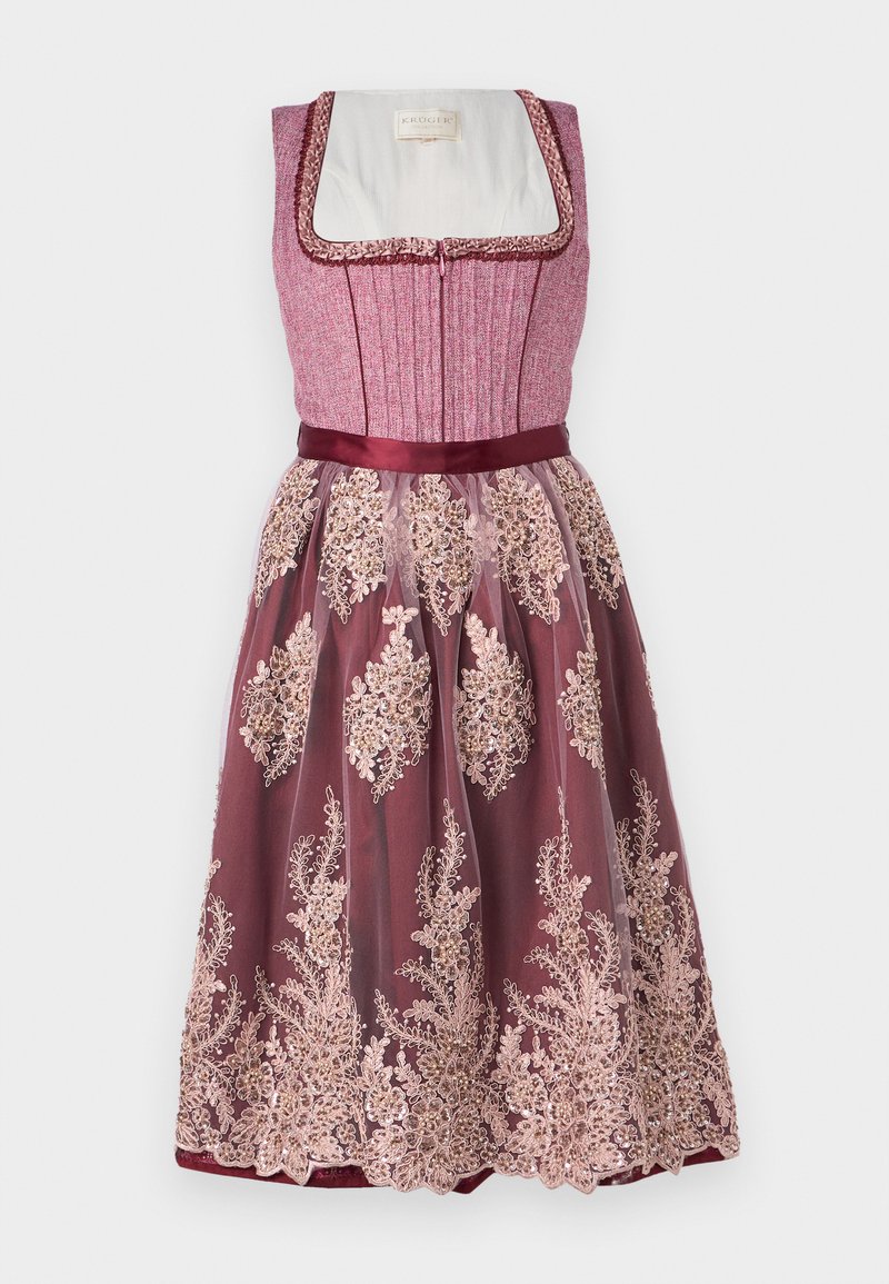 Krüger Dirndl Dirndl donkerroze