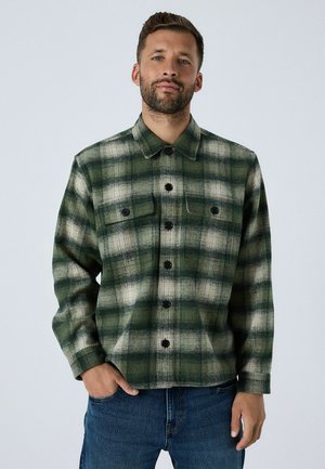 REGULAR FIT - CHECK BORG LINED - Übergangsjacke - green