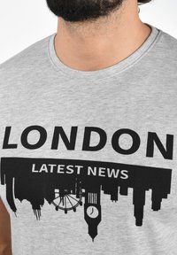 Solid SDCIMO - T-shirts print - light grey melange
