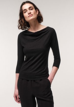 LANIUS WASSERFALL 3/4 ARM - Langarmshirt - black