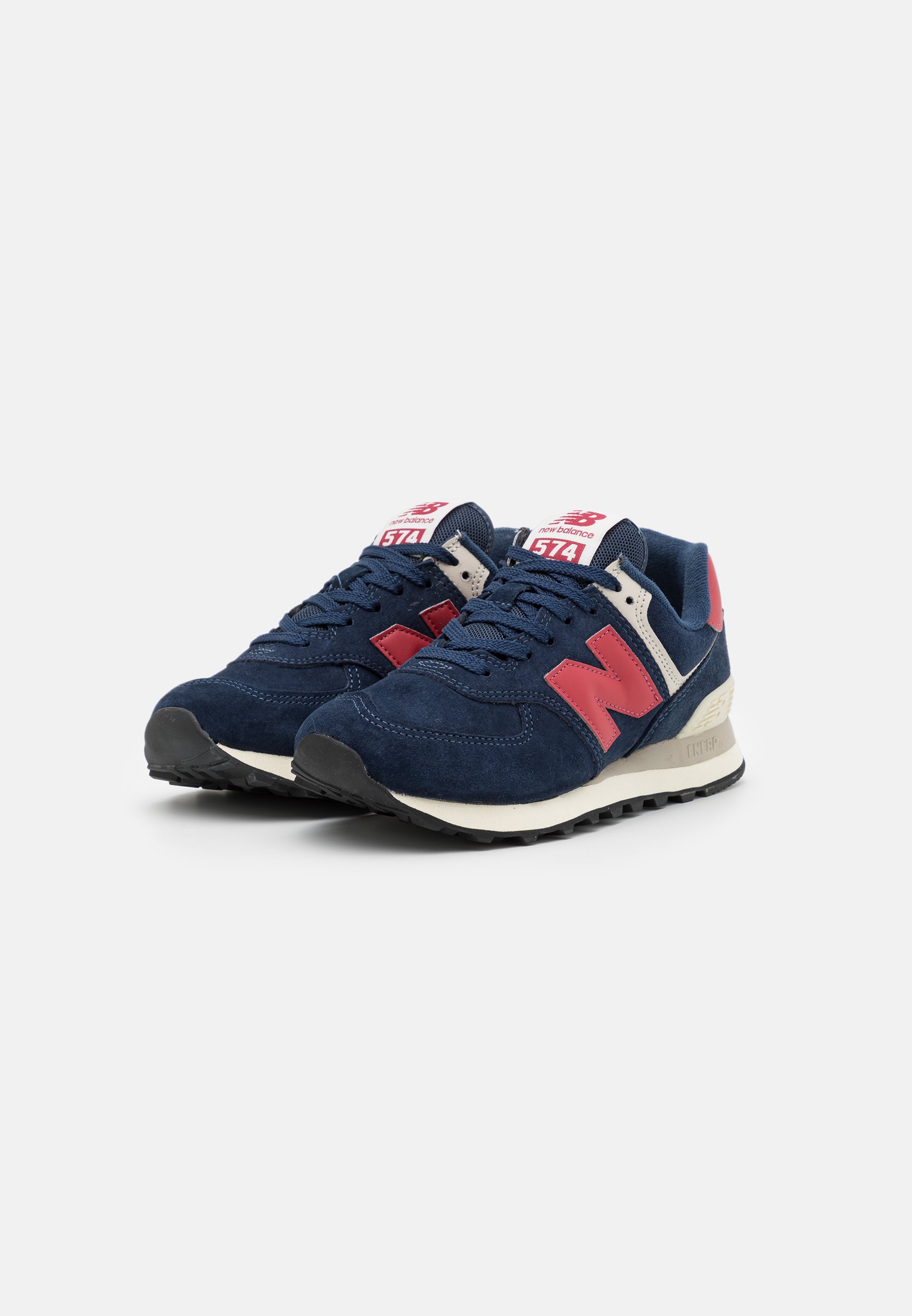 new balance 574 navy red white