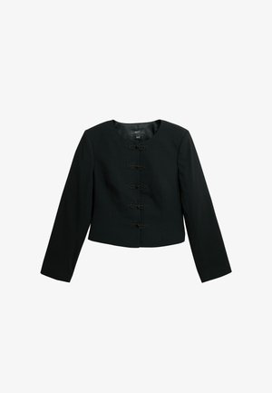 Next, PETITE FIT - KNOT FASTENING COLLARLESS JACKET - Blejzer - black