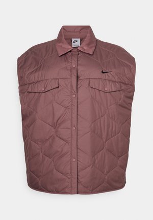 Vest - smokey mauve/black