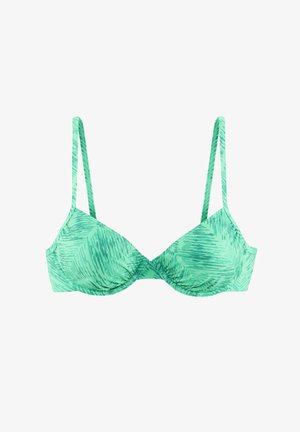 JETTE, Bikini top - grün bedruckt