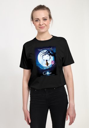 CORALINE MOON POSTER - T-shirt imprimé - black