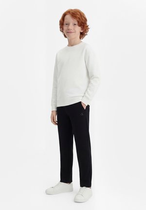 Calvin Klein Jeans TAILORED PUNTO TROUSERS - Hlače - black