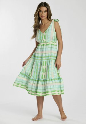 TIE SHOULDER MIDI - Day dress - green