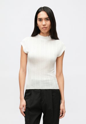 PLEATED  - Pamata T-krekls - ecru