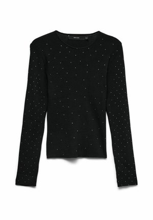 Vero Moda, KNITTED PULLOVER VMSAWYER KNITTED PULLOVER - Pullover - black