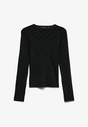 Vero Moda, KNITTED PULLOVER VMSAWYER KNITTED PULLOVER - Pullover - black
