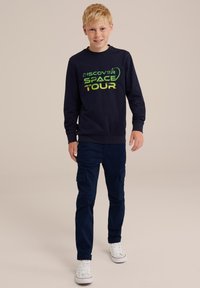 WE Fashion - BLUE RIDGE - Tops ar garām piedurknēm - blue Miniatūras attēls 1