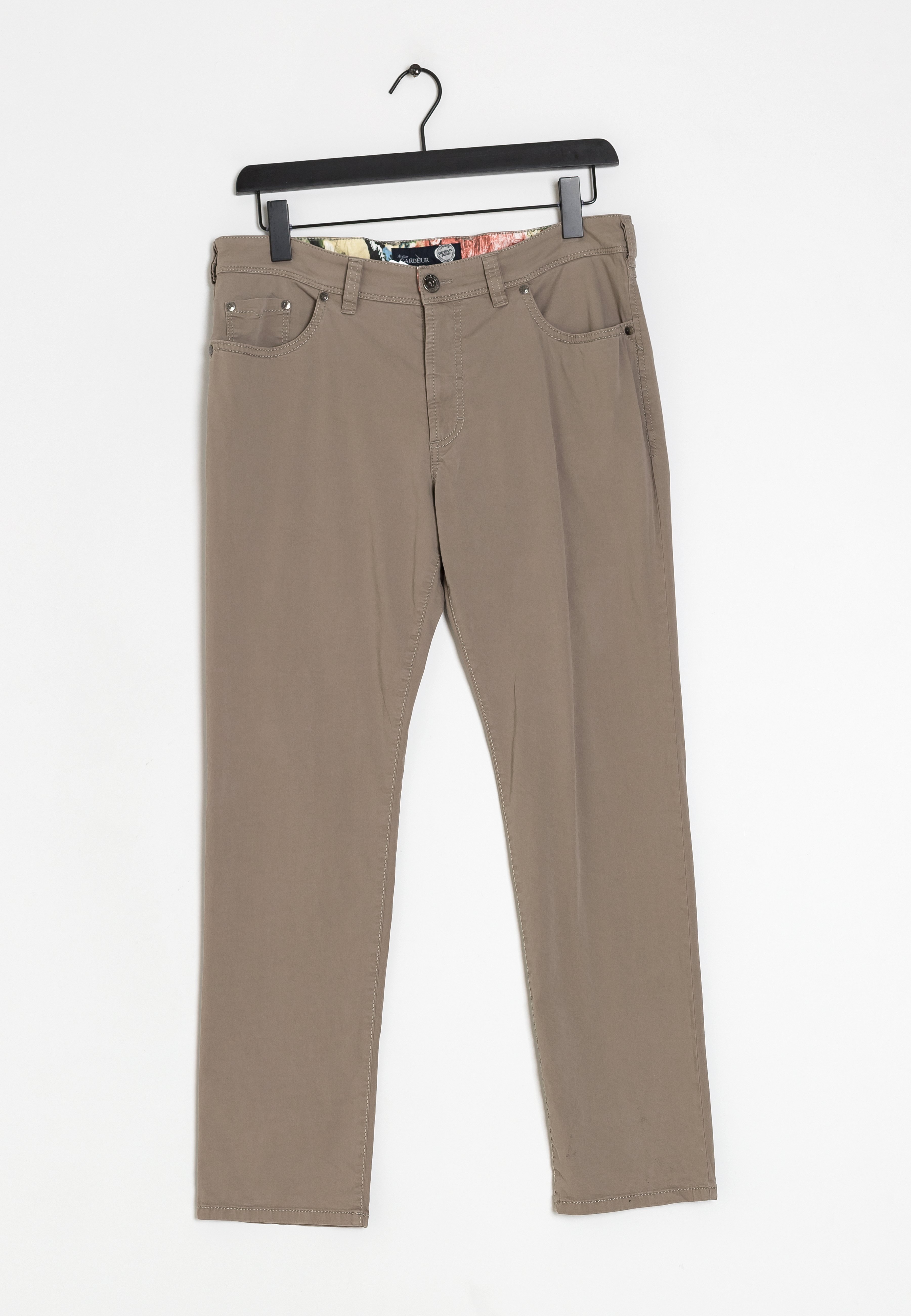 Atelier Gardeur Straight leg jeans - beige - (Pre-owned) - Zalando.nl