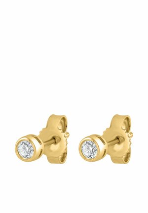 DIAMOND STUD - Øreringe - yellow gold-coloured