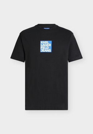 Karl Lagerfeld Jeans, BOX LOGO TEE - Μπλουζάκι με στάμπα - black
