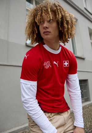 SWITZERLAND FPF STADIUM HOME JERSEY - Futbolo marškinėliai - red