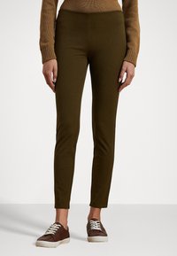 Lauren Ralph Lauren STRETCH TWILL SKINNY PANT - Pantaloni - botanic green
