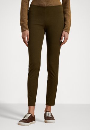 Lauren Ralph Lauren STRETCH TWILL SKINNY PANT - Pantaloni - botanic green
