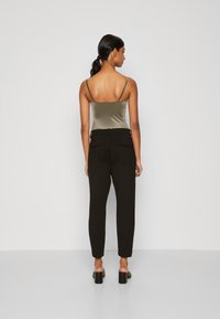 Vero Moda Petite VMEMMA SLIM - Trousers - black