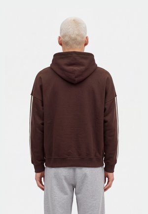 adidas Originals, ORIGINALS SIGNATURE SWEATS FLEECE HOODIE UNISEX - Суитшърт с качулка - dark brown/off white