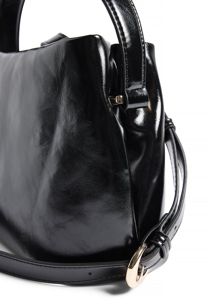 Na Kd Geflochtene Tasche Schwarz Schultertasche Geflochtenes Leder