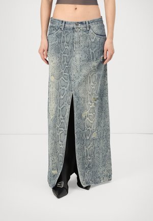 SKIN SKIRT - Denim skirt - snake