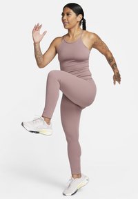 Nike Performance TANK - Top - smokey mauve white